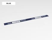 Houd 1.5 meter afstand sticker 150x10cm - Variant: Blue