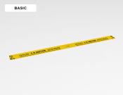 Houd 1.5 meter afstand sticker 150x10cm - Variant: Basic