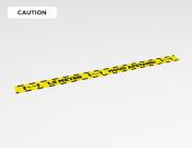 Houd 1.5 meter afstand sticker 150x10cm - Variant: Caution