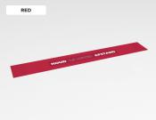 Houd 1.5 meter afstand sticker 150x20cm - Variant: Red