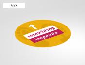 Volg route (rond) sticker ⌀40cm - Variant: RIVM