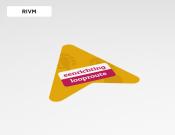 Volg route (speer) sticker 25x30cm - Variant: RIVM