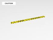 Houd 1.5 meter afstand sticker 100x7,5cm  - Variant: Caution